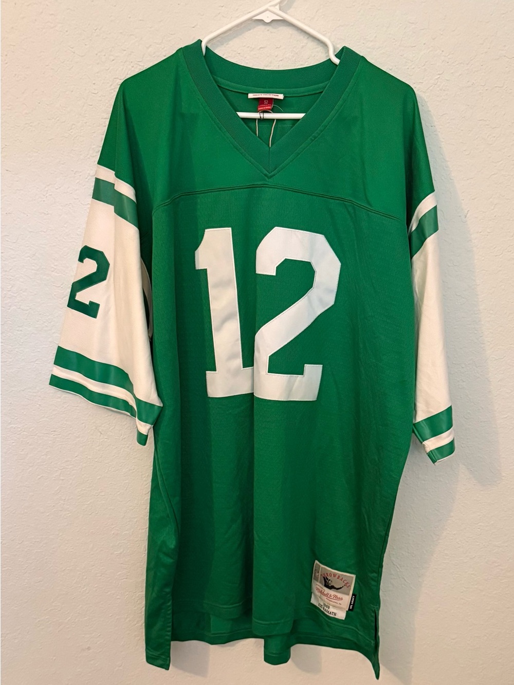 Mitchell & Ness Green Throwback Football Jersey 2XLT (MM19)